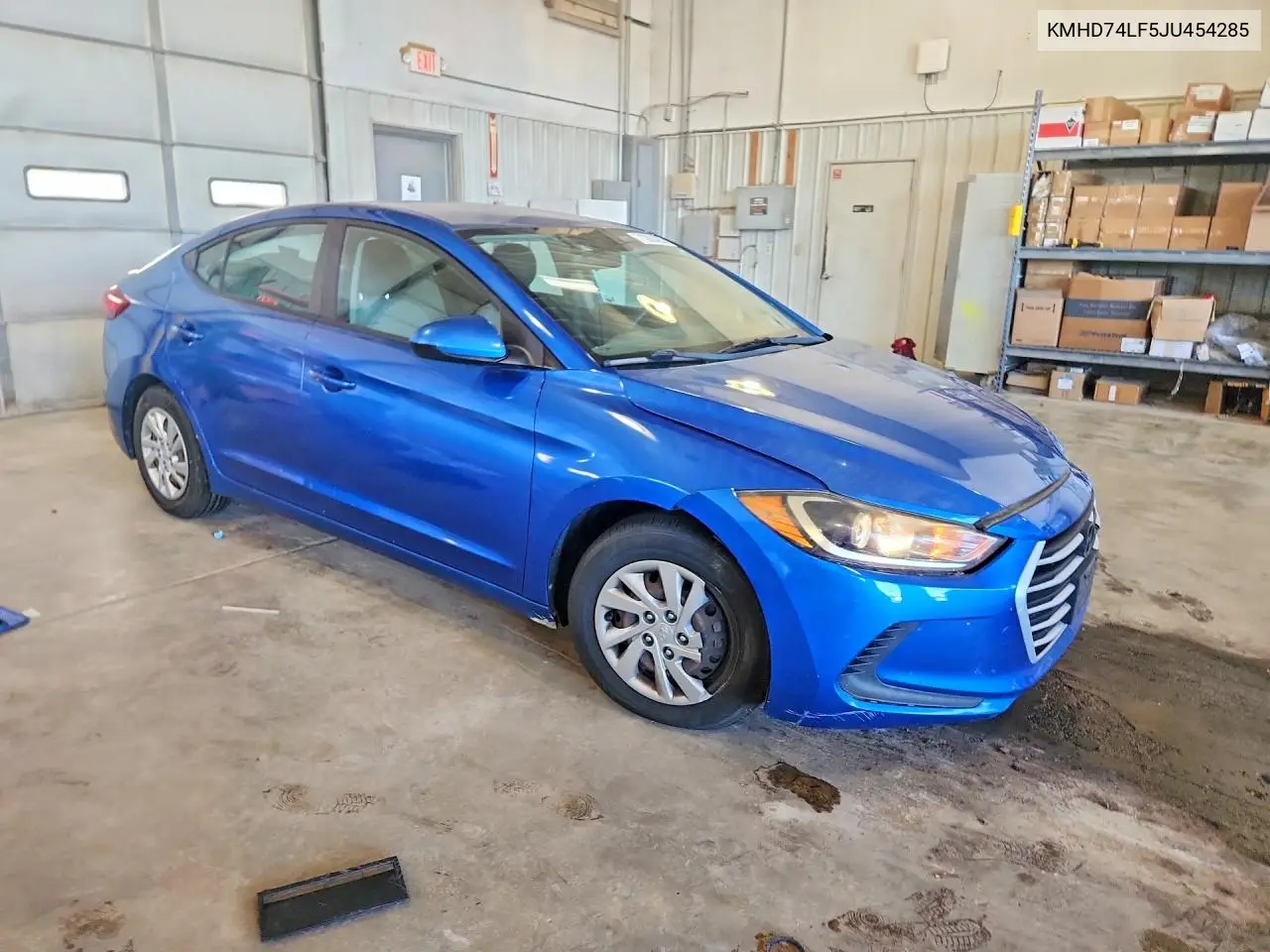 2018 HYUNDAI ELANTRA VIN KMHD74LF5JU454285 — фото 4