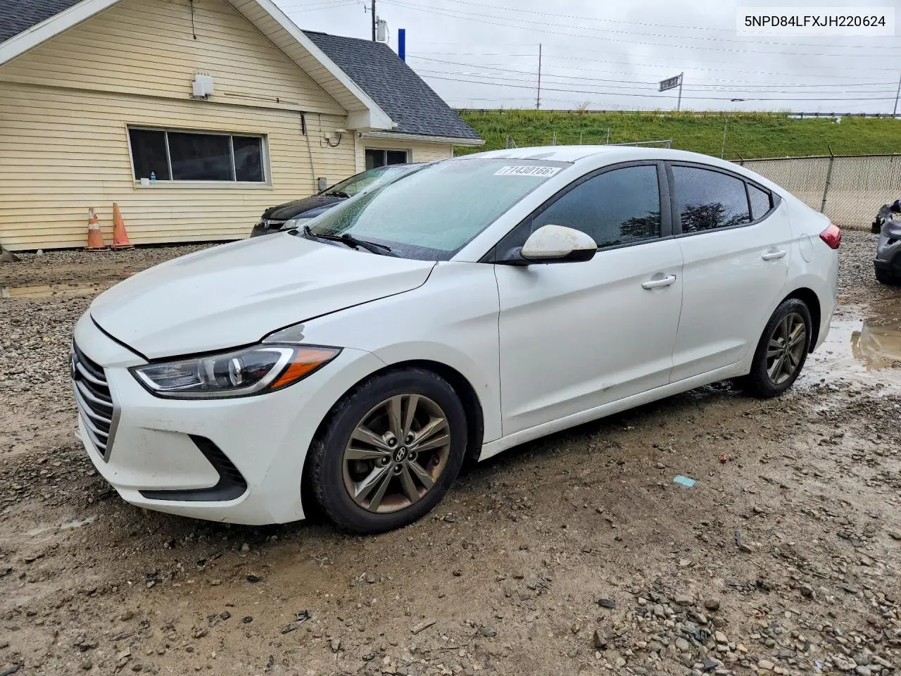 HYUNDAI ELANTRA 2018, VIN 5NPD84LFXJH220624