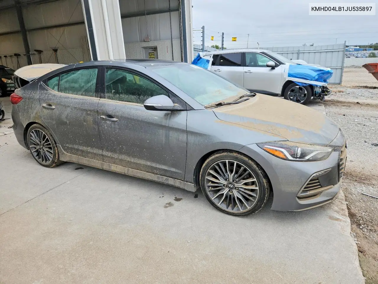 2018 HYUNDAI ELANTRA VIN KMHD04LB1JU535897 — фото 4
