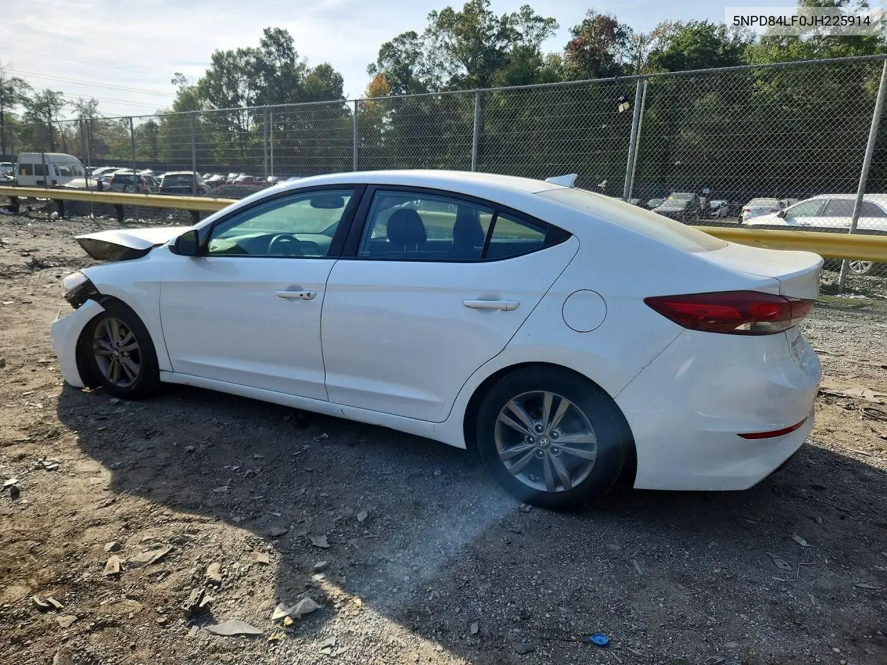 2018 HYUNDAI ELANTRA VIN 5NPD84LF0JH225914 — фото 2