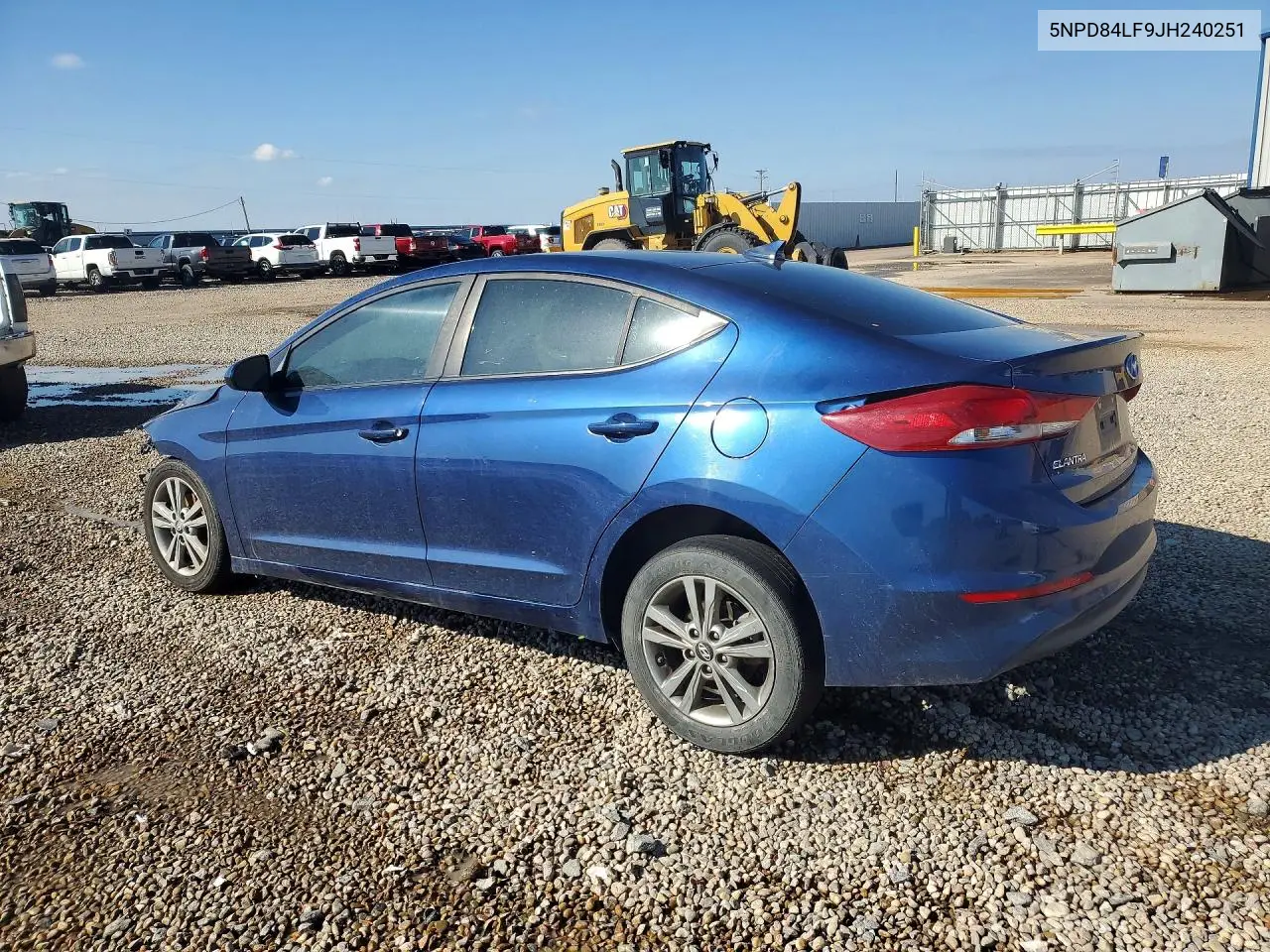 2018 HYUNDAI ELANTRA VIN 5NPD84LF9JH240251 — фото 2