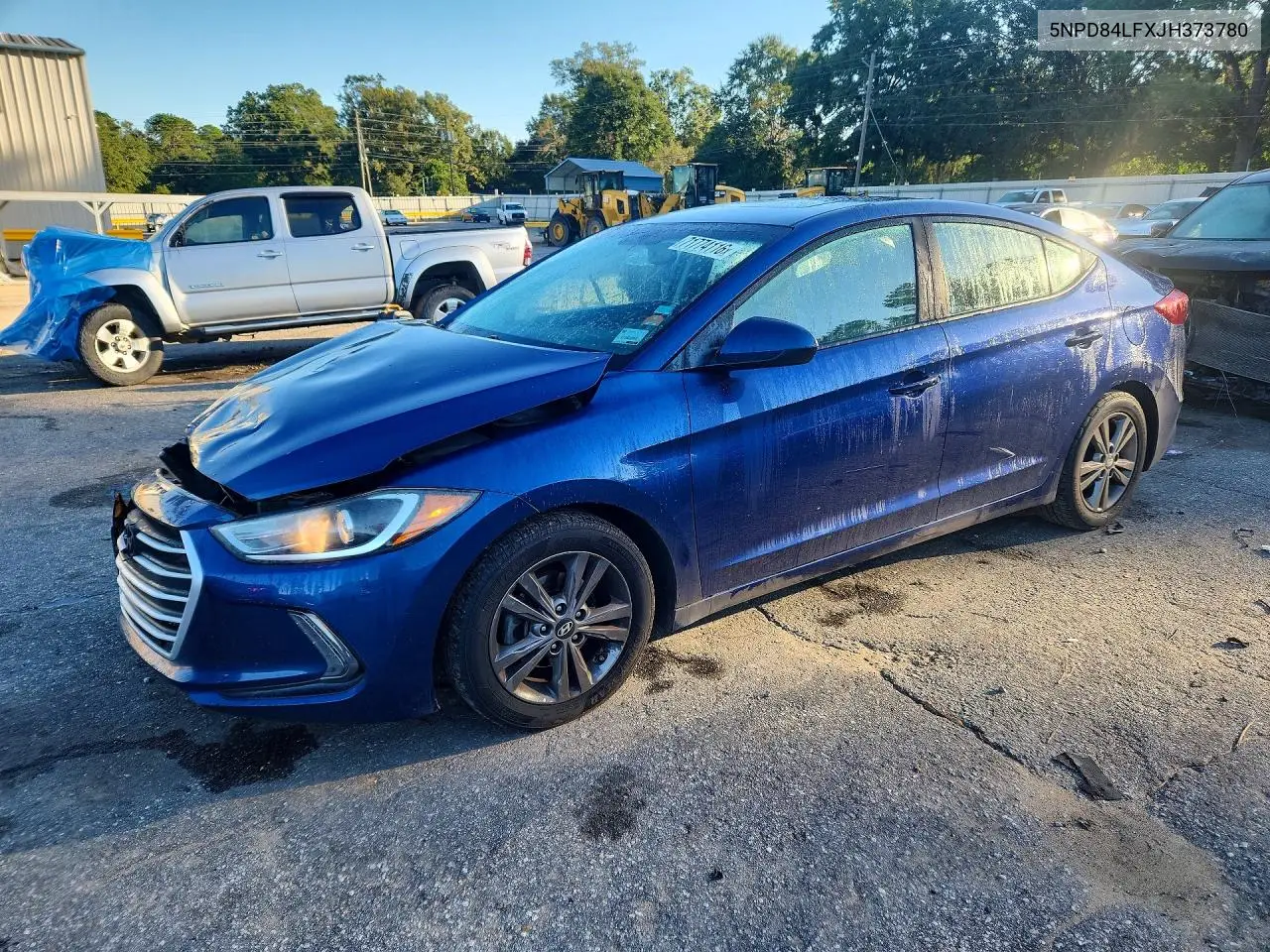 HYUNDAI ELANTRA 2018, VIN 5NPD84LFXJH373780