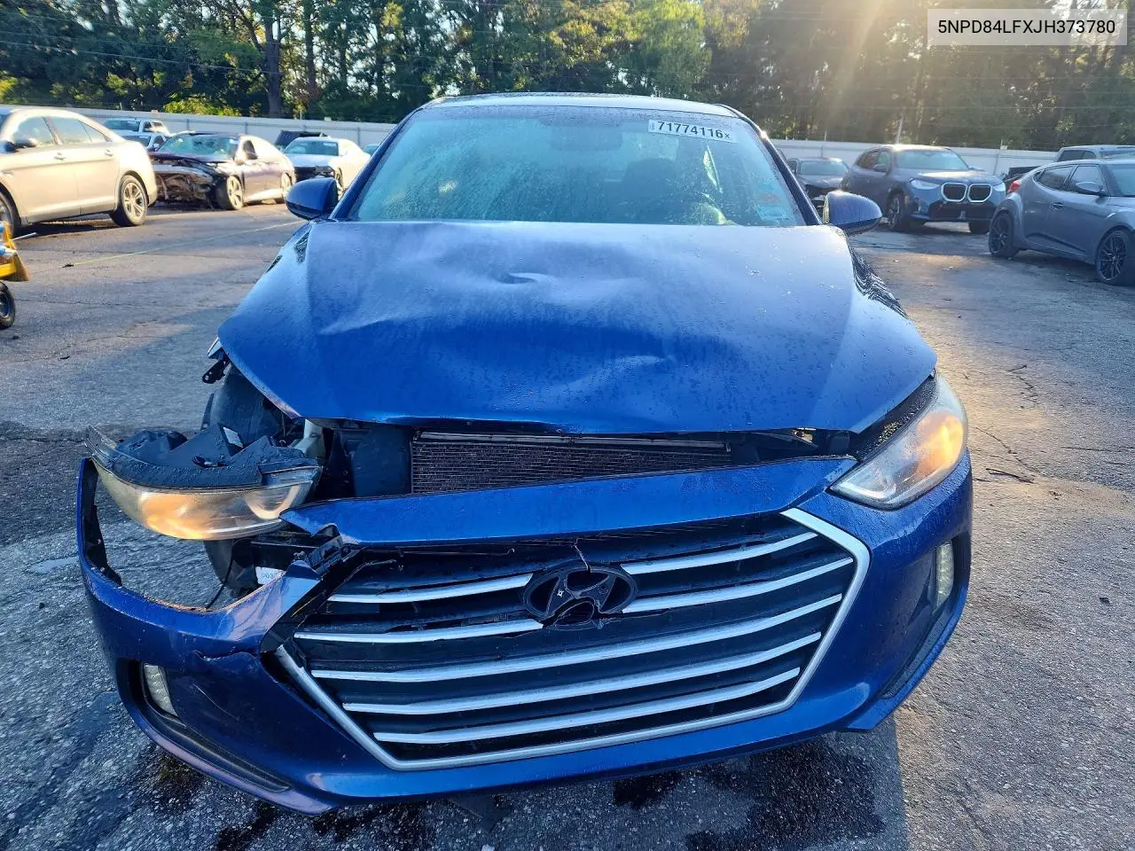 2018 HYUNDAI ELANTRA VIN 5NPD84LFXJH373780 — фото 5