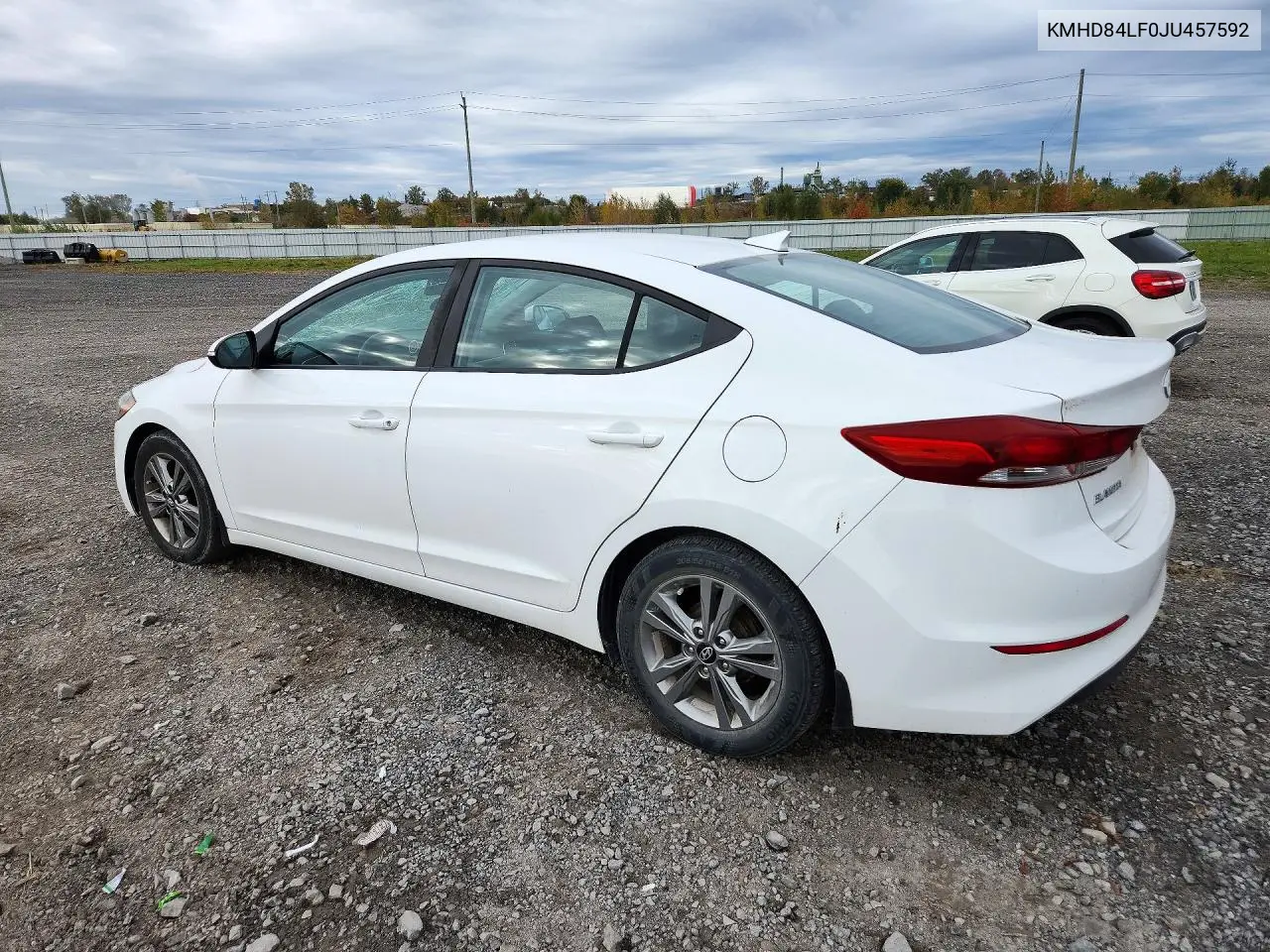 2018 HYUNDAI ELANTRA VIN KMHD84LF0JU457592 — фото 2
