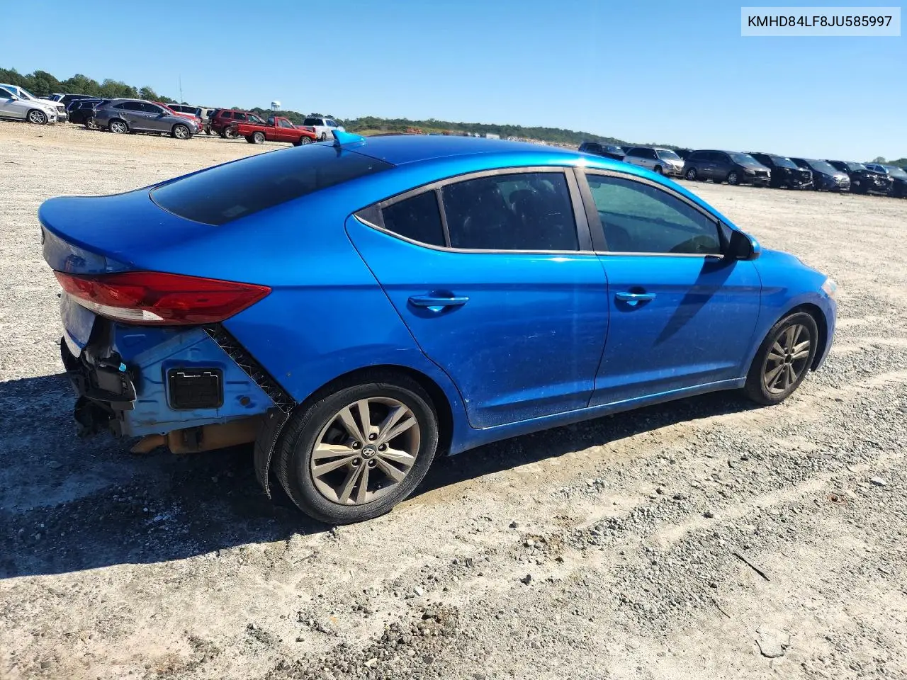 2018 HYUNDAI ELANTRA VIN KMHD84LF8JU585997 — фото 3