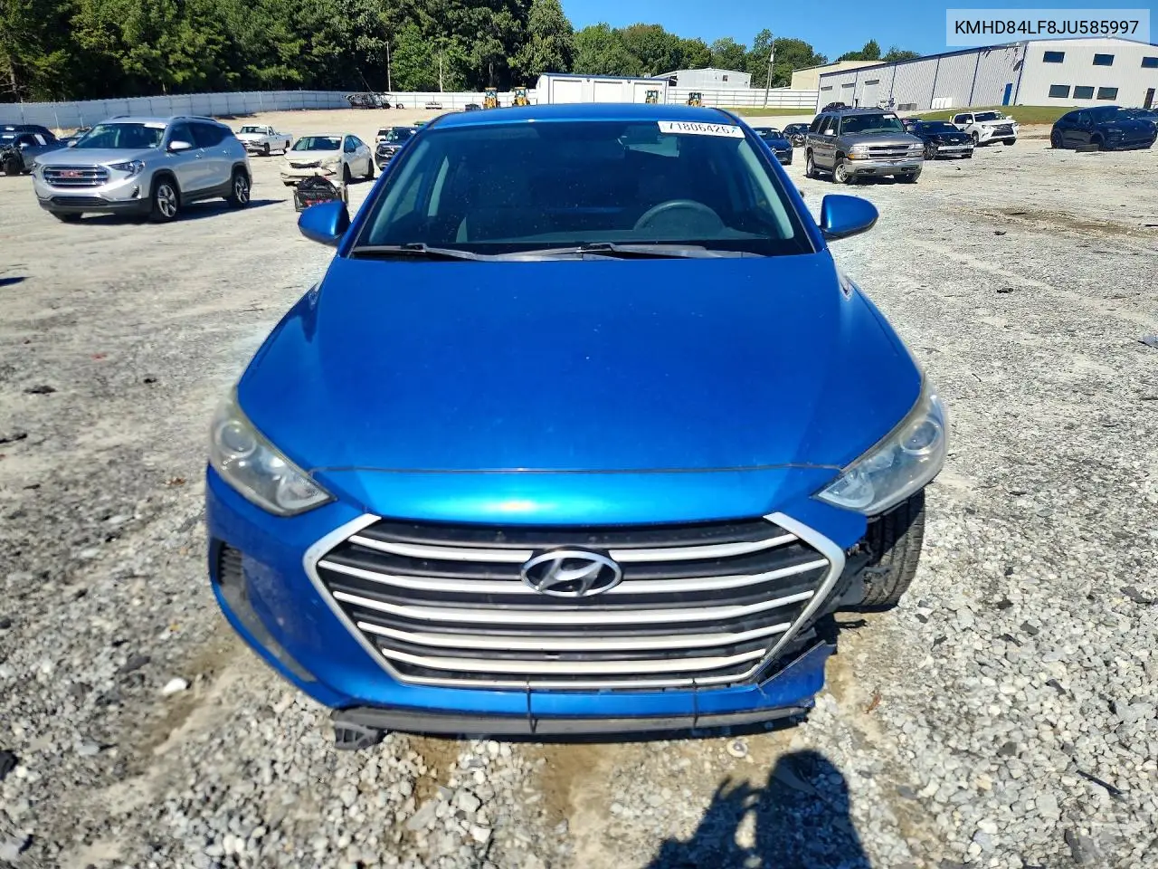 2018 HYUNDAI ELANTRA VIN KMHD84LF8JU585997 — фото 5