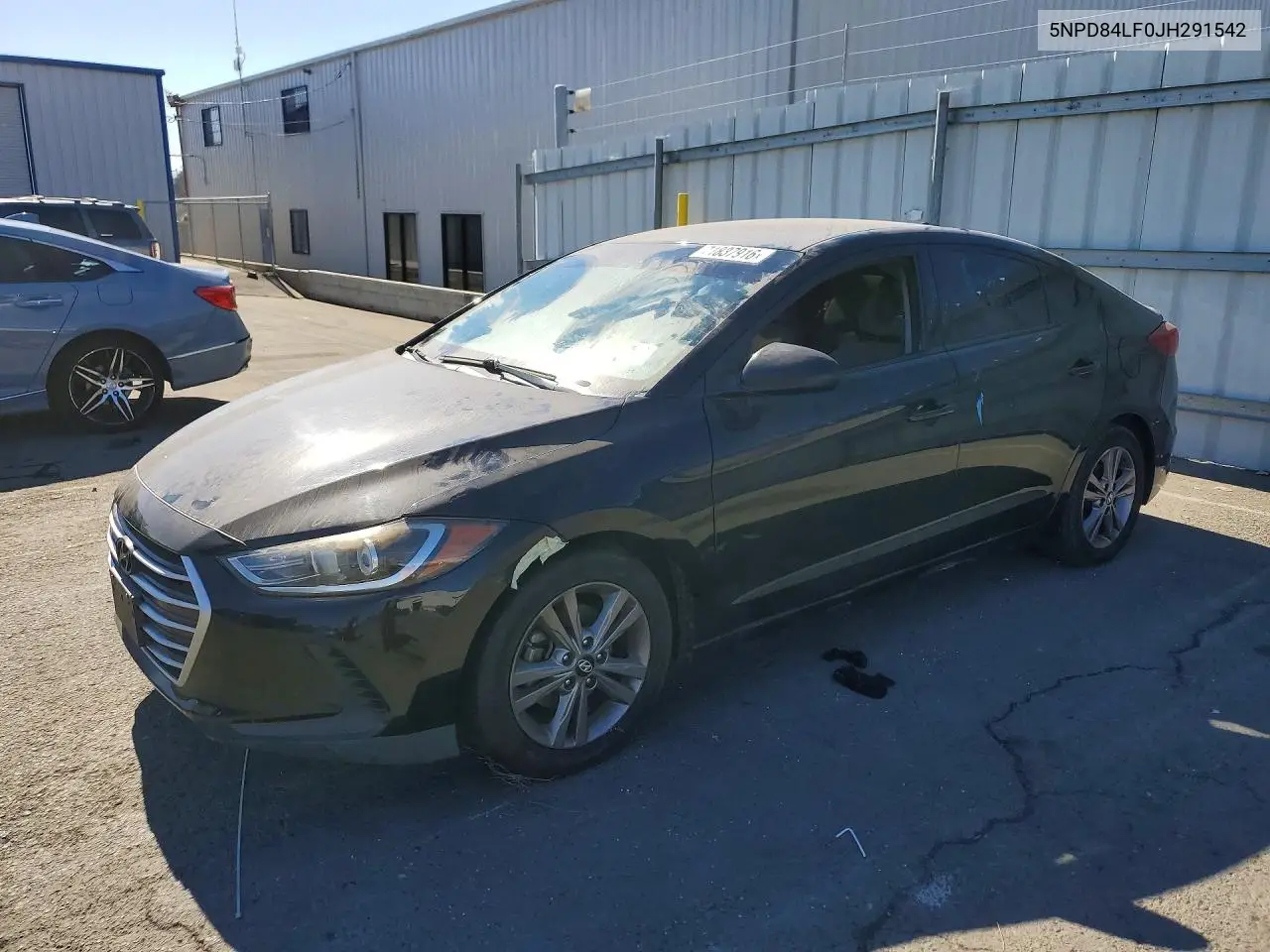 HYUNDAI ELANTRA 2018, VIN 5NPD84LF0JH291542