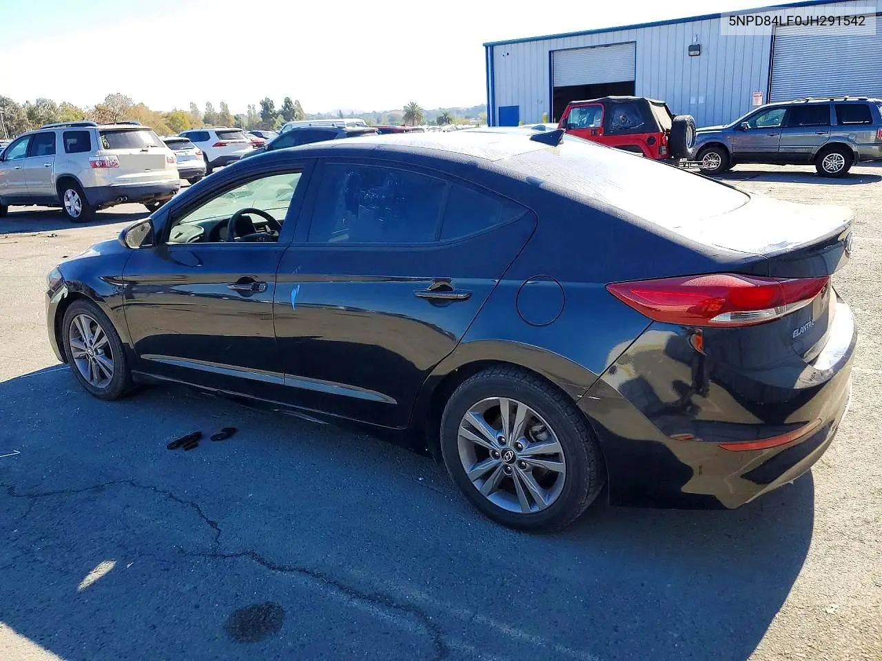 2018 HYUNDAI ELANTRA VIN 5NPD84LF0JH291542 — фото 2