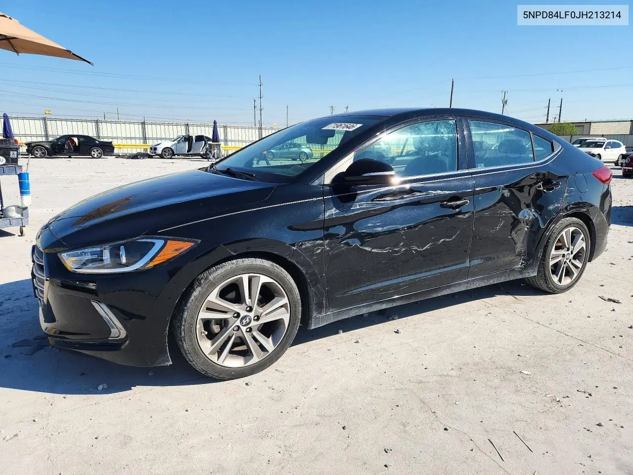 HYUNDAI ELANTRA 2018, VIN 5NPD84LF0JH213214