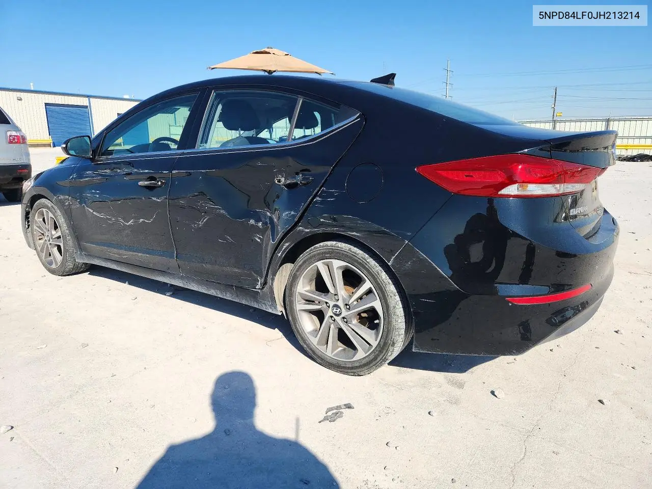 2018 HYUNDAI ELANTRA VIN 5NPD84LF0JH213214 — фото 2
