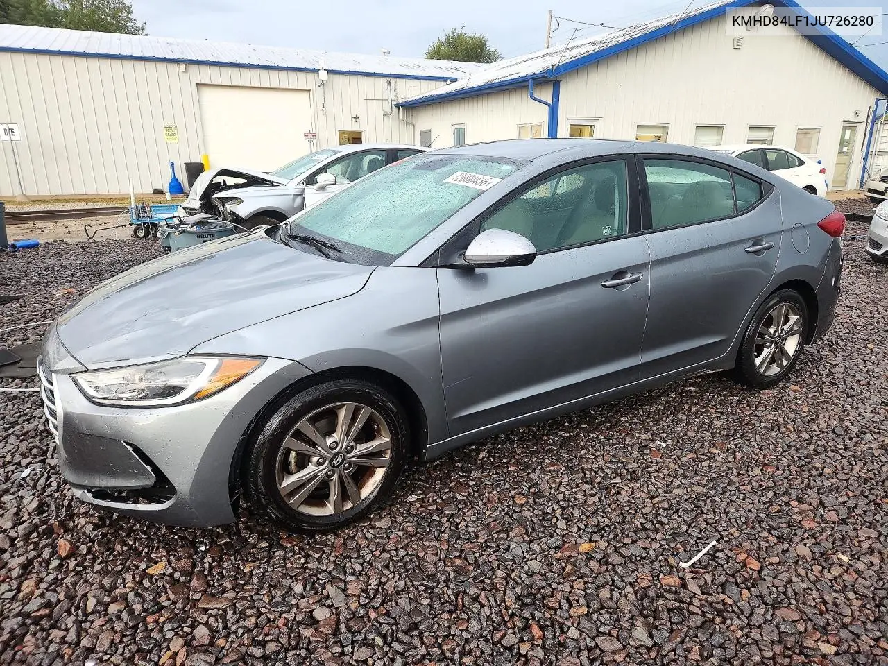 HYUNDAI ELANTRA 2018, VIN KMHD84LF1JU726280