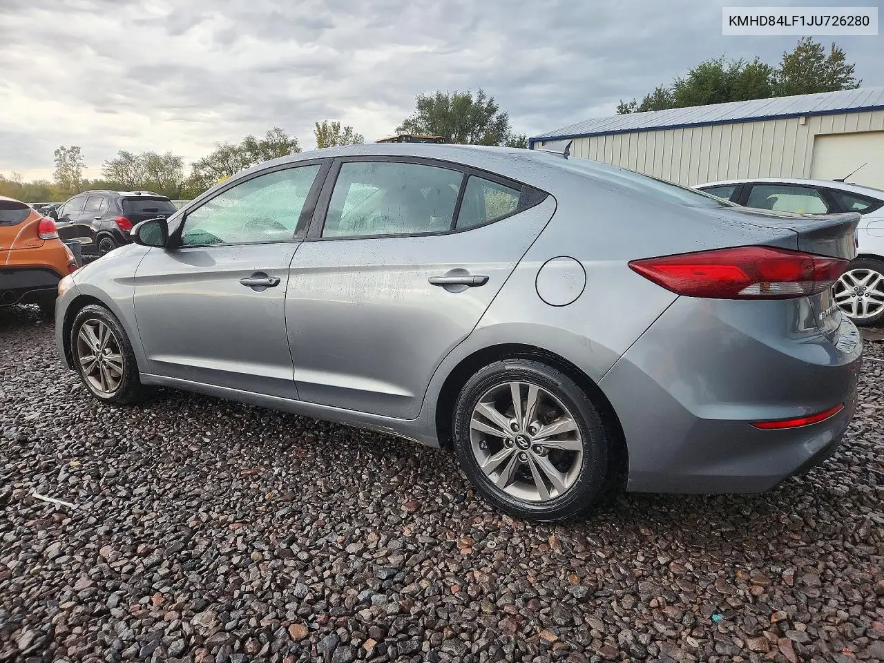 2018 HYUNDAI ELANTRA VIN KMHD84LF1JU726280 — фото 2