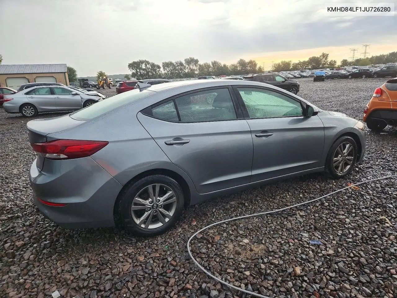 2018 HYUNDAI ELANTRA VIN KMHD84LF1JU726280 — фото 3