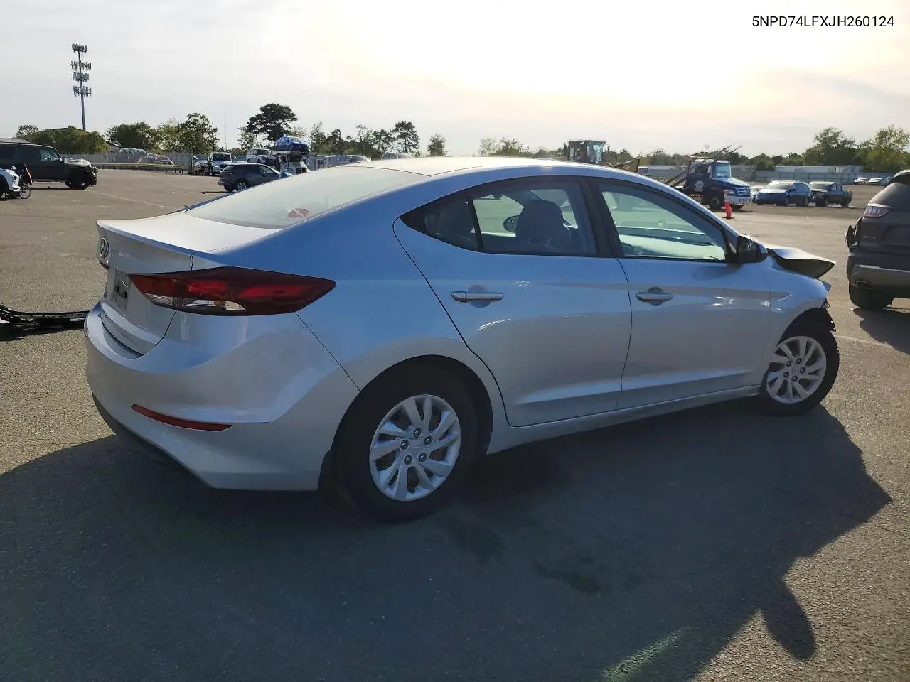 2018 HYUNDAI ELANTRA VIN 5NPD74LFXJH260124 — фото 3