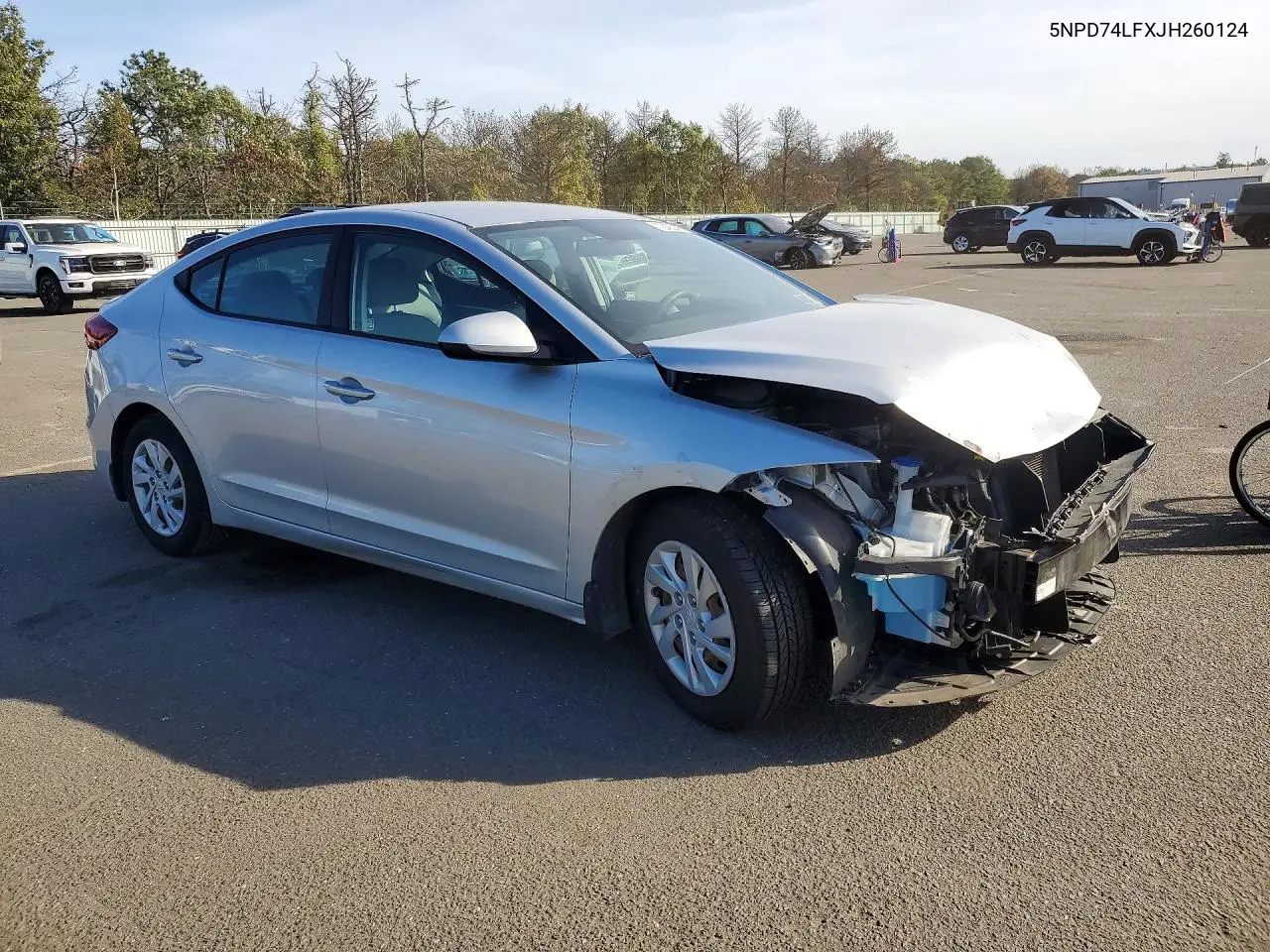 2018 HYUNDAI ELANTRA VIN 5NPD74LFXJH260124 — фото 4