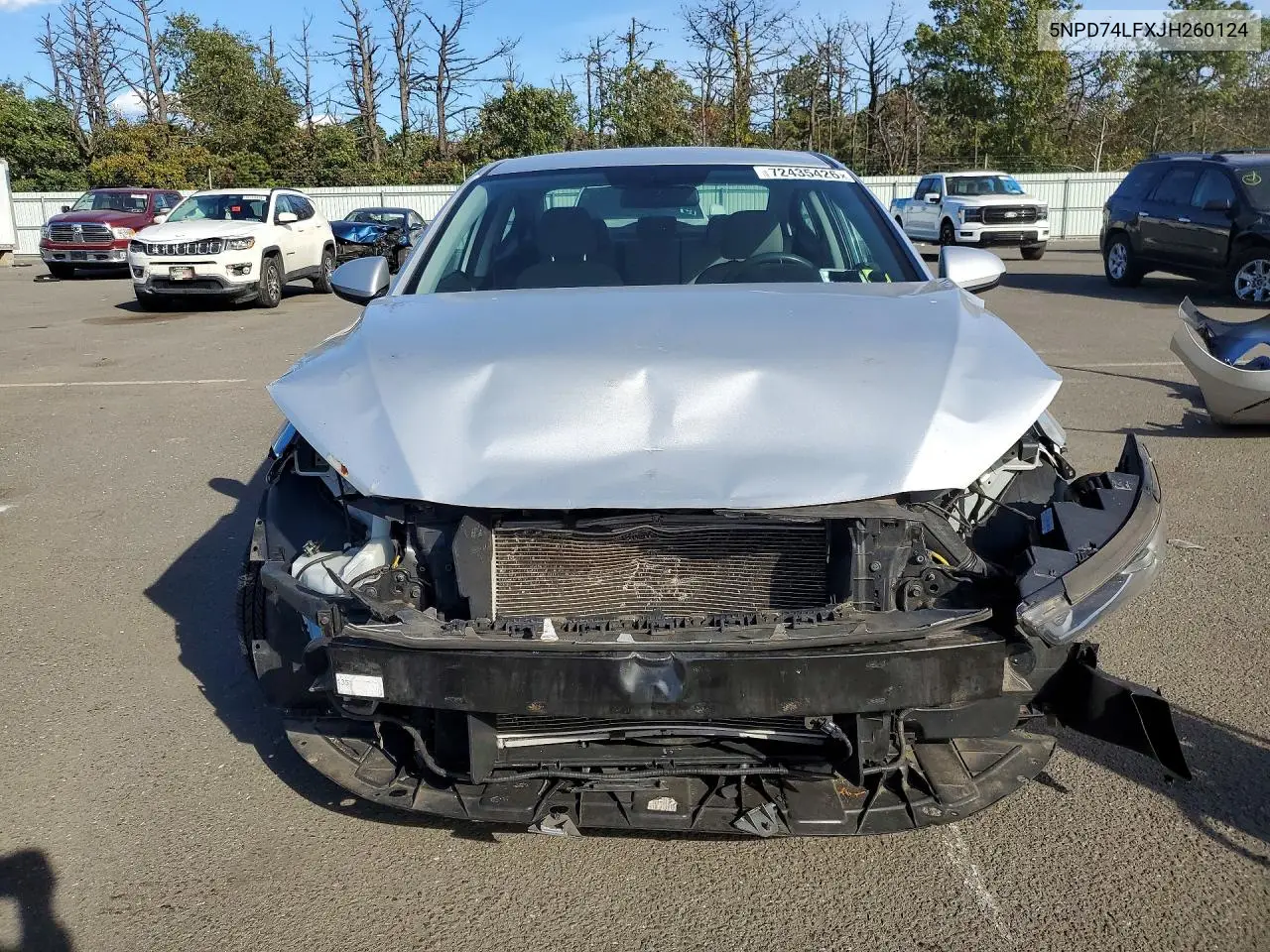 2018 HYUNDAI ELANTRA VIN 5NPD74LFXJH260124 — фото 5