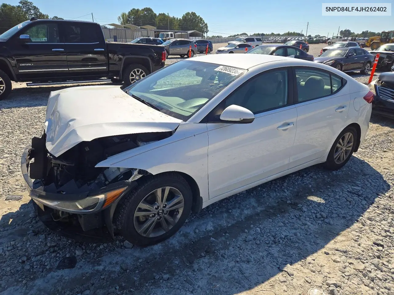 HYUNDAI ELANTRA 2018, VIN 5NPD84LF4JH262402