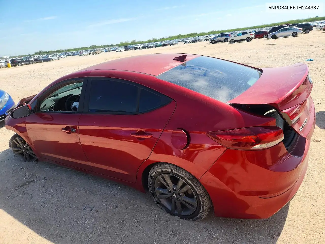 2018 HYUNDAI ELANTRA VIN 5NPD84LF6JH244337 — фото 2
