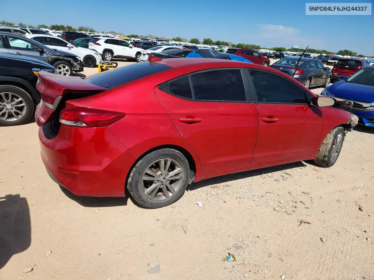 2018 HYUNDAI ELANTRA VIN 5NPD84LF6JH244337 — фото 3