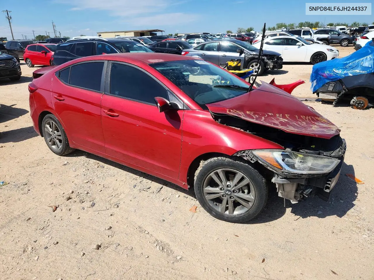 2018 HYUNDAI ELANTRA VIN 5NPD84LF6JH244337 — фото 4