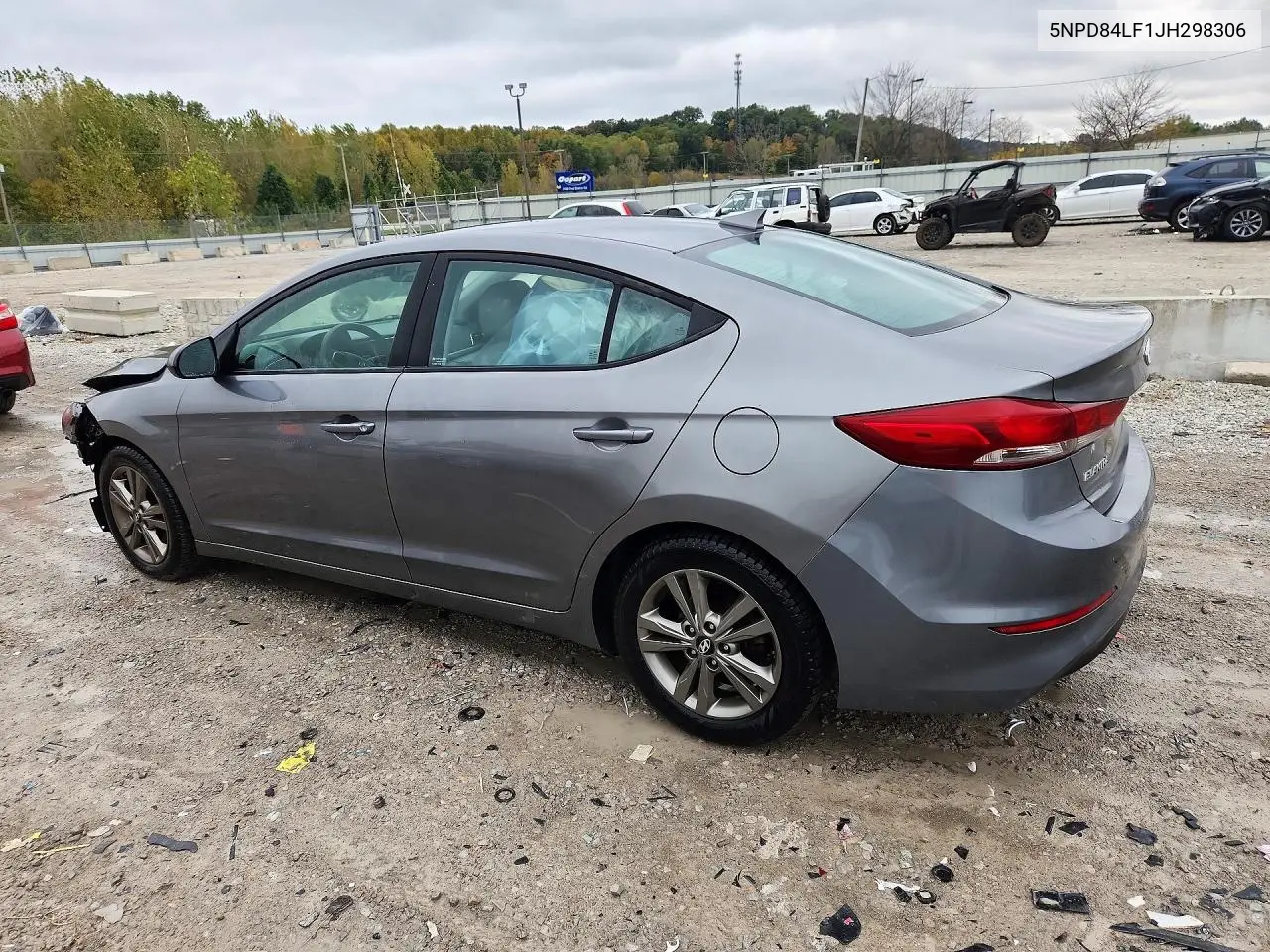 2018 HYUNDAI ELANTRA VIN 5NPD84LF1JH298306 — фото 2