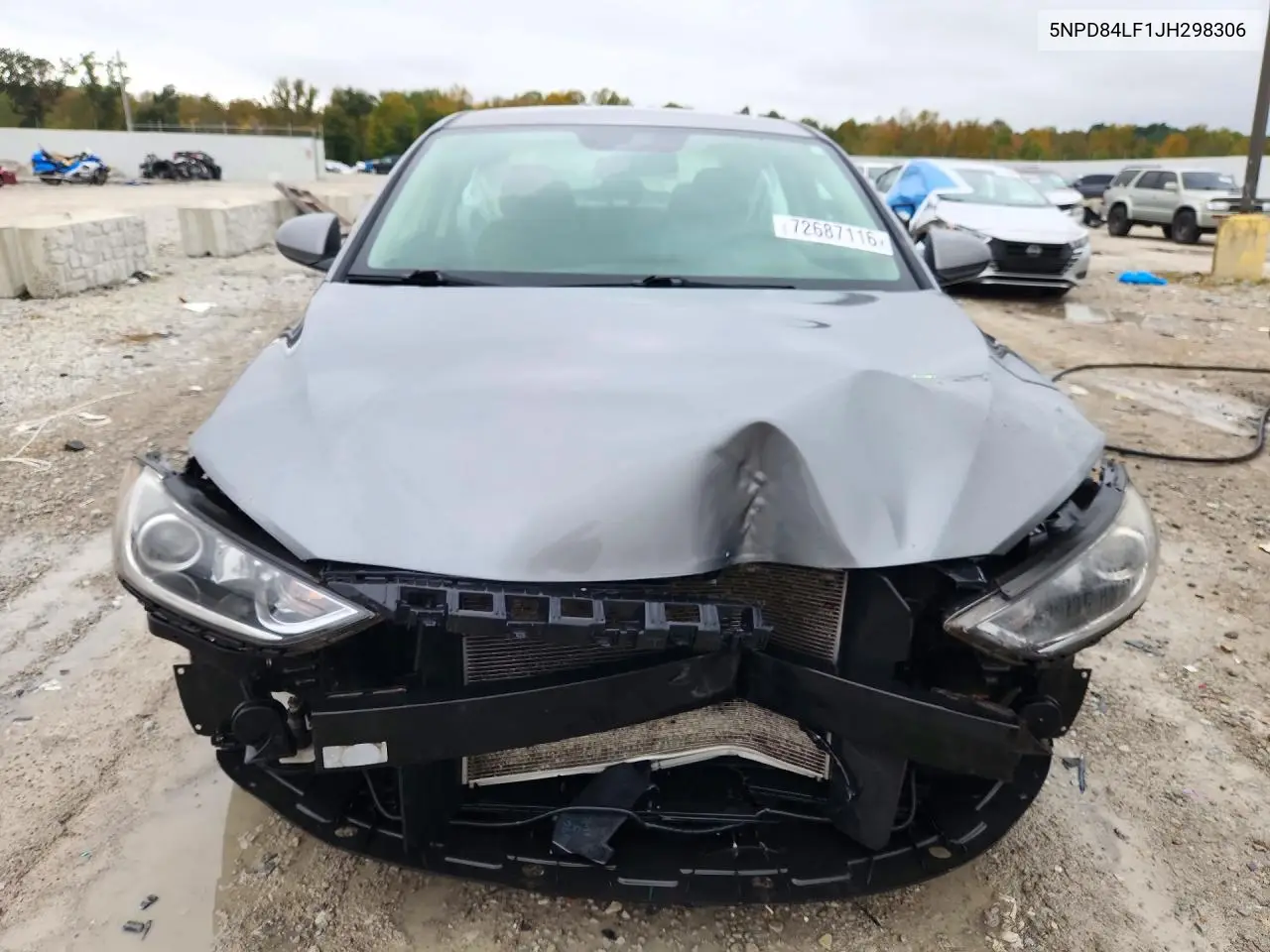 2018 HYUNDAI ELANTRA VIN 5NPD84LF1JH298306 — фото 5