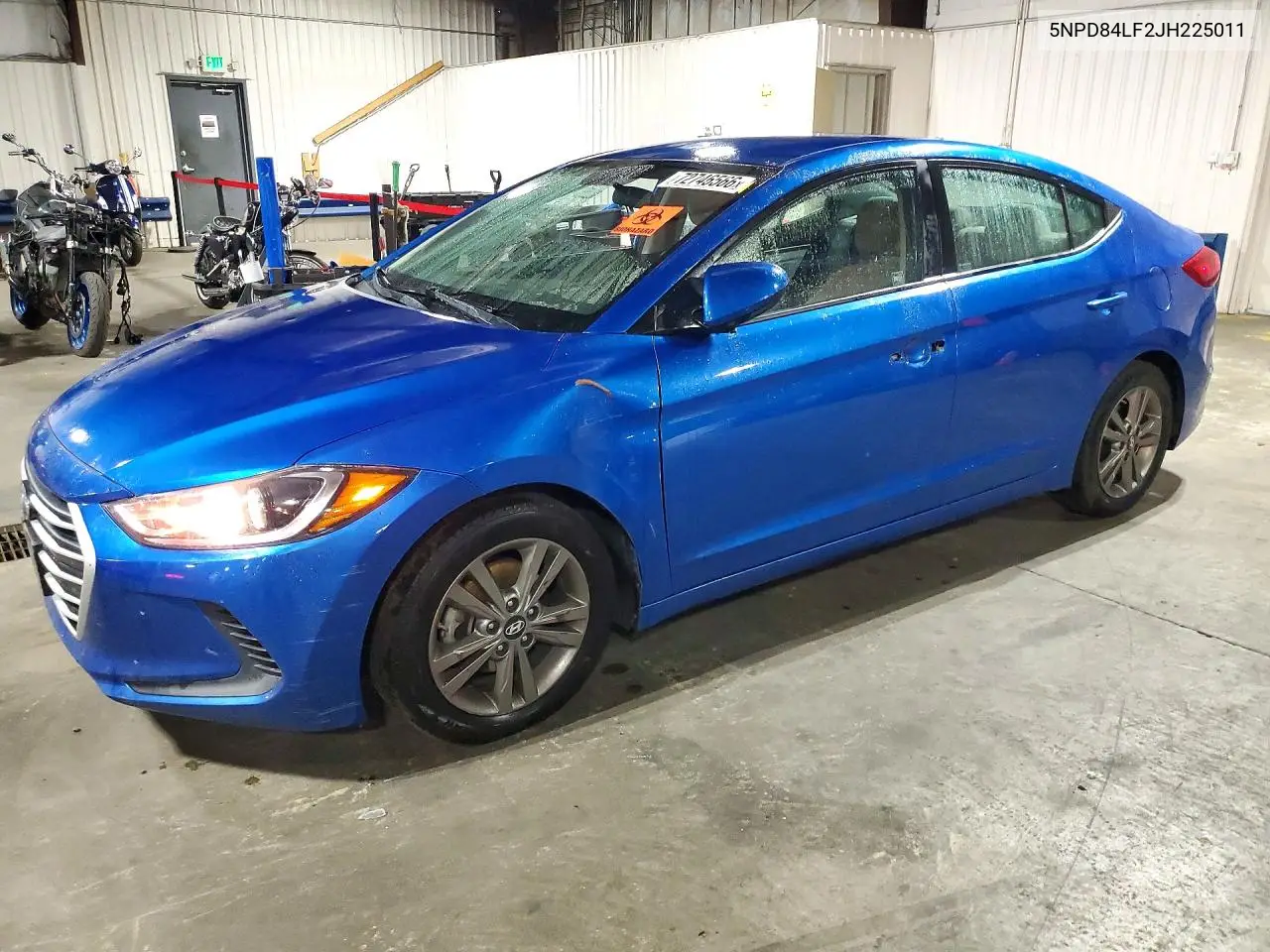 HYUNDAI ELANTRA 2018, VIN 5NPD84LF2JH225011