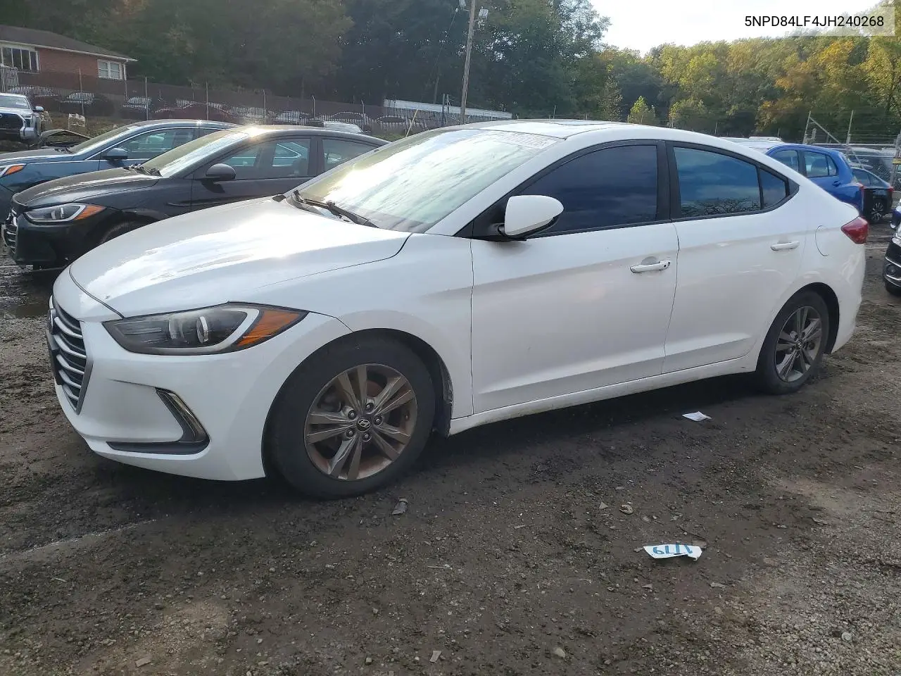 HYUNDAI ELANTRA 2018, VIN 5NPD84LF4JH240268