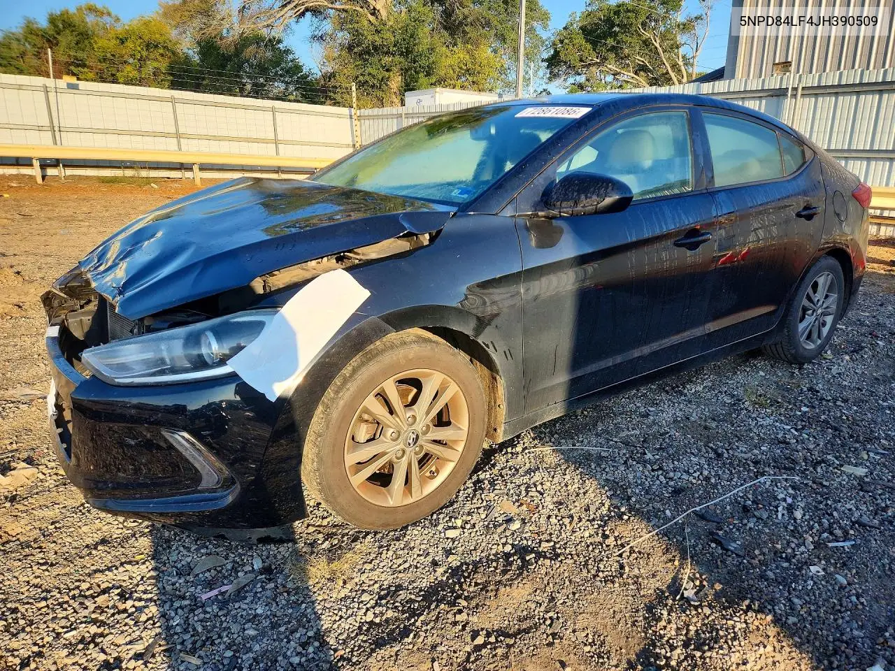 HYUNDAI ELANTRA 2018, VIN 5NPD84LF4JH390509