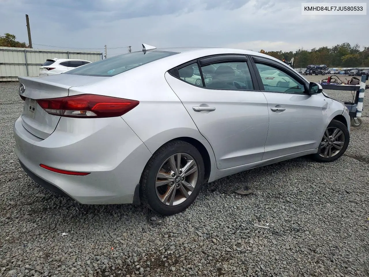2018 HYUNDAI ELANTRA VIN KMHD84LF7JU580533 — фото 3