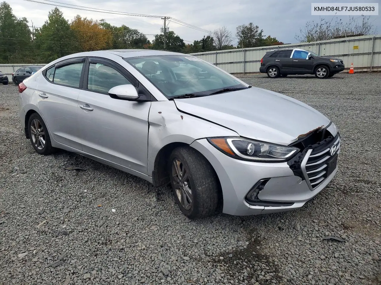 2018 HYUNDAI ELANTRA VIN KMHD84LF7JU580533 — фото 4