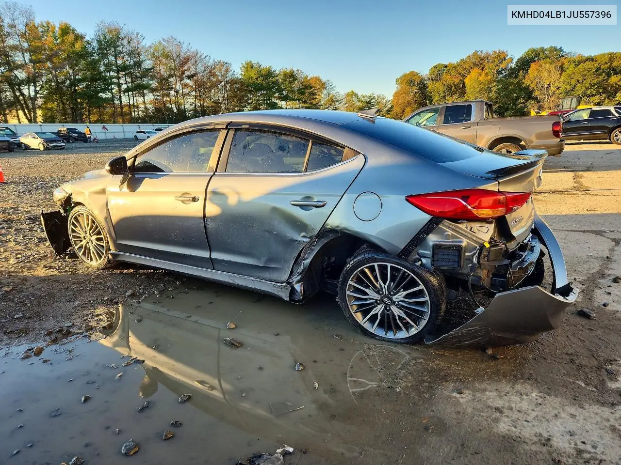 2018 HYUNDAI ELANTRA VIN KMHD04LB1JU557396 — фото 2