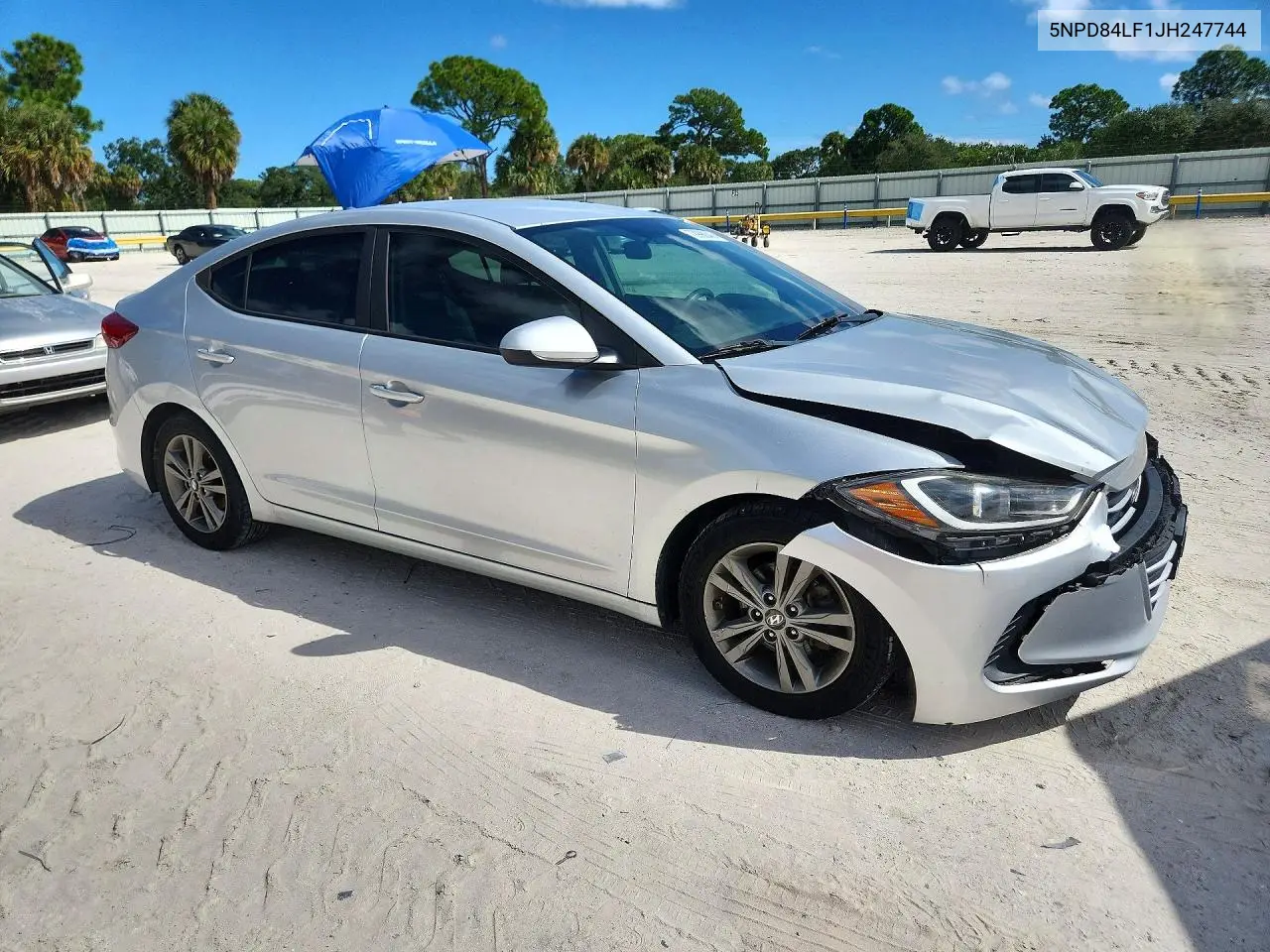 2018 HYUNDAI ELANTRA VIN 5NPD84LF1JH247744 — фото 4