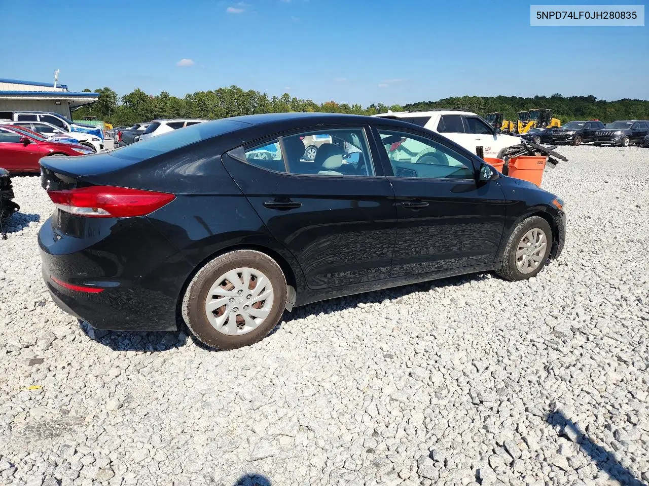 2018 HYUNDAI ELANTRA VIN 5NPD74LF0JH280835 — фото 3
