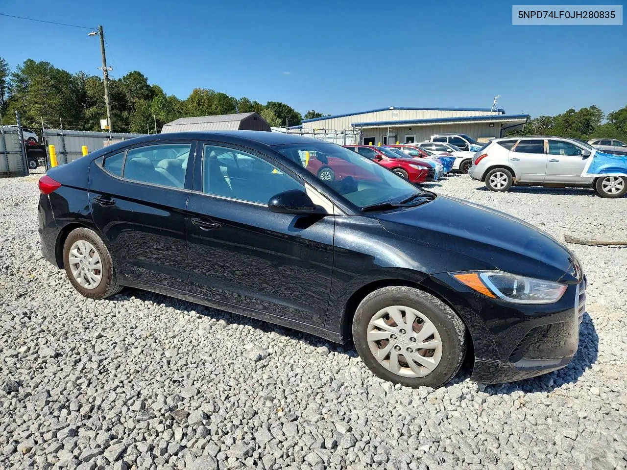 2018 HYUNDAI ELANTRA VIN 5NPD74LF0JH280835 — фото 4