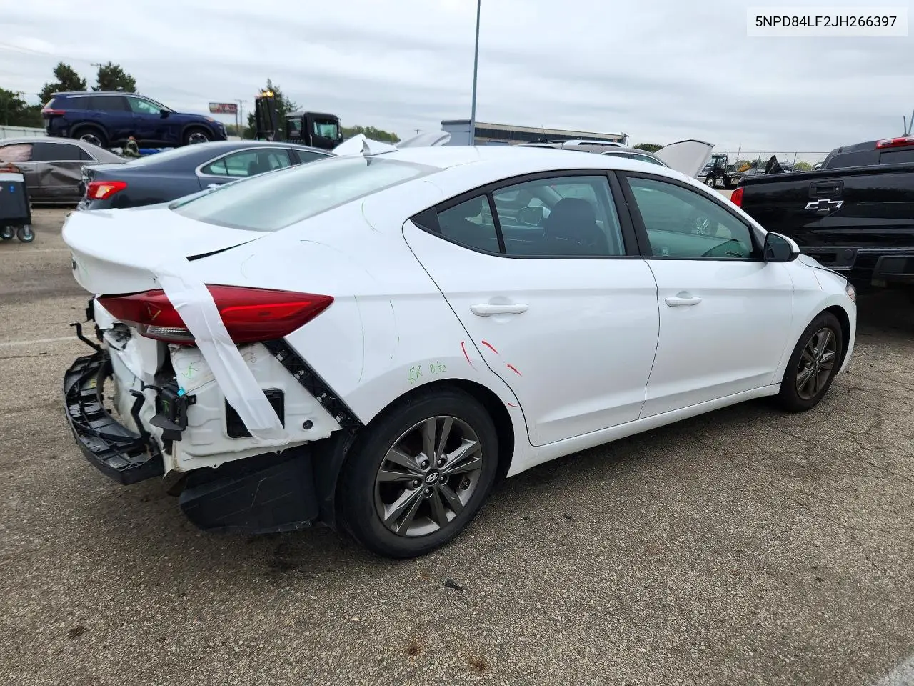 2018 HYUNDAI ELANTRA VIN 5NPD84LF2JH266397 — фото 3