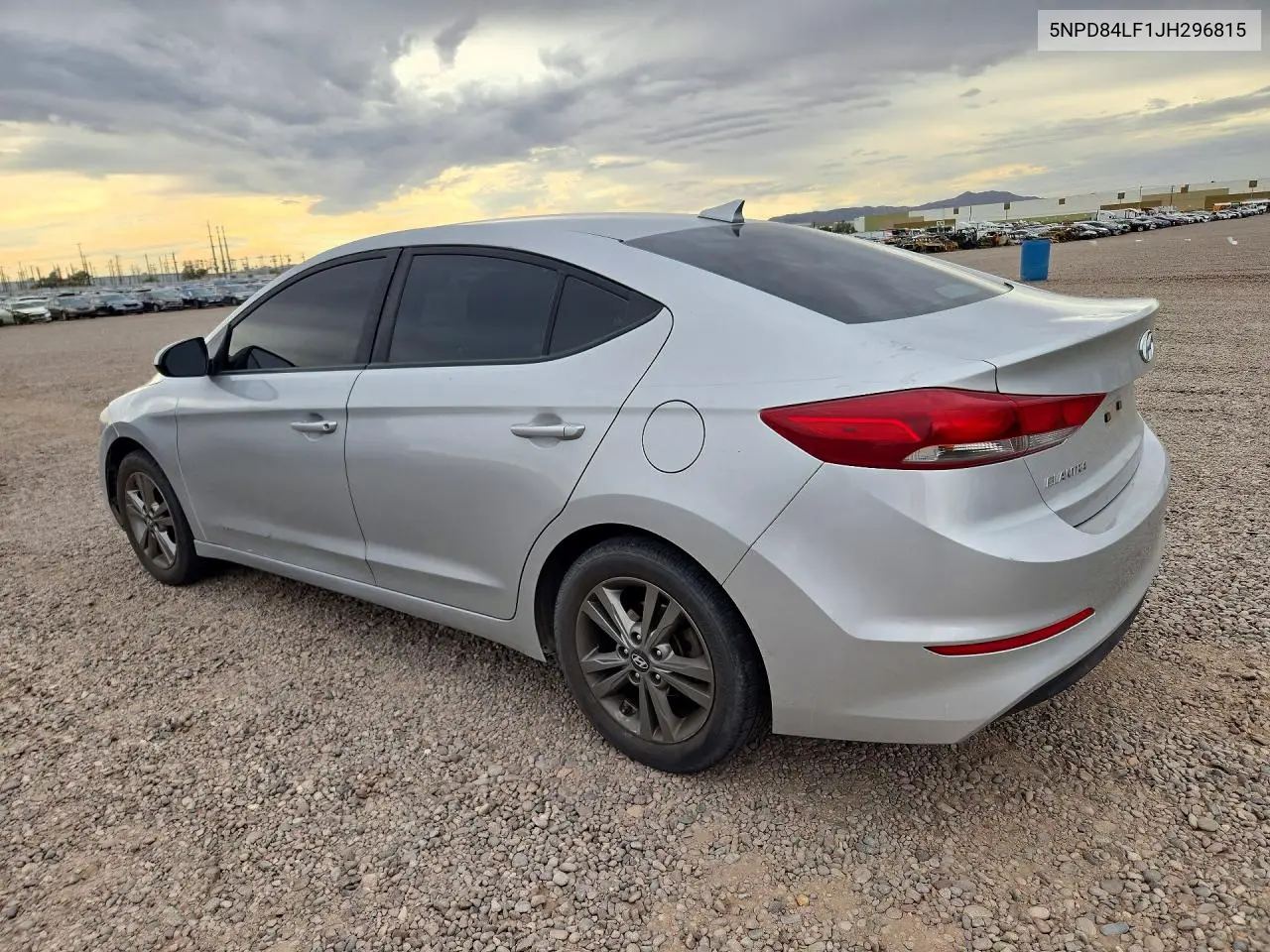 2018 HYUNDAI ELANTRA VIN 5NPD84LF1JH296815 — фото 2