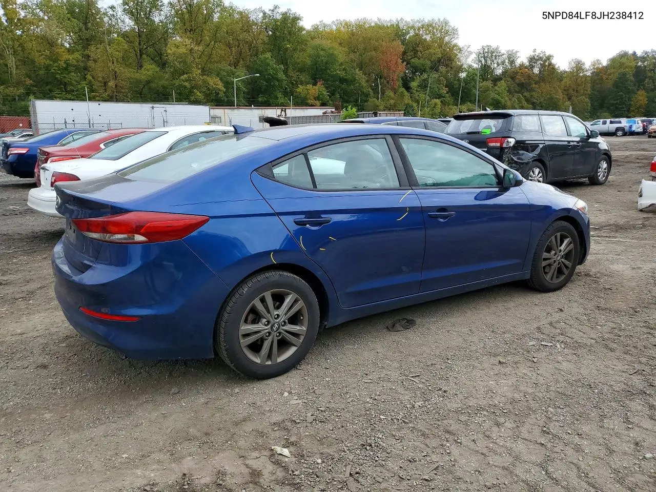 2018 HYUNDAI ELANTRA VIN 5NPD84LF8JH238412 — фото 3