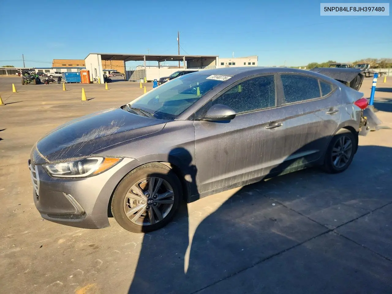 HYUNDAI ELANTRA 2018, VIN 5NPD84LF8JH397480