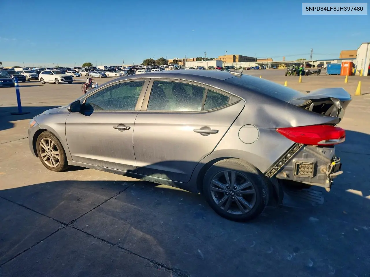 2018 HYUNDAI ELANTRA VIN 5NPD84LF8JH397480 — фото 2