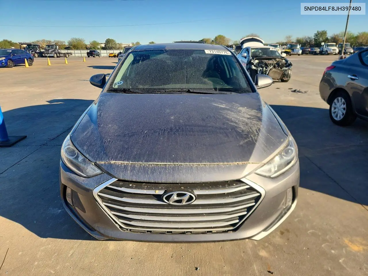 2018 HYUNDAI ELANTRA VIN 5NPD84LF8JH397480 — фото 5