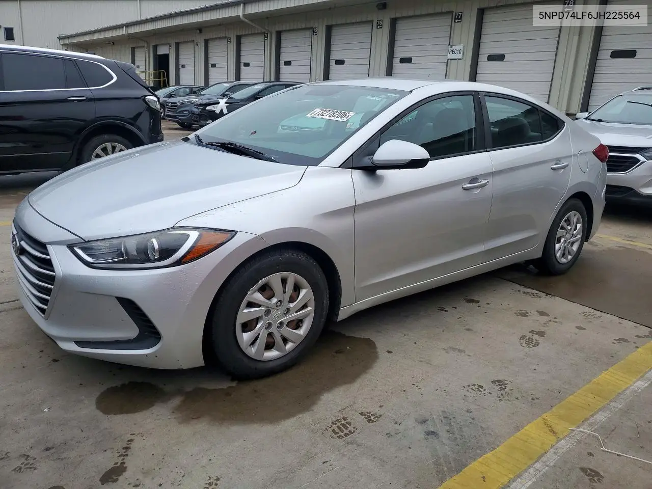 HYUNDAI ELANTRA 2018, VIN 5NPD74LF6JH225564