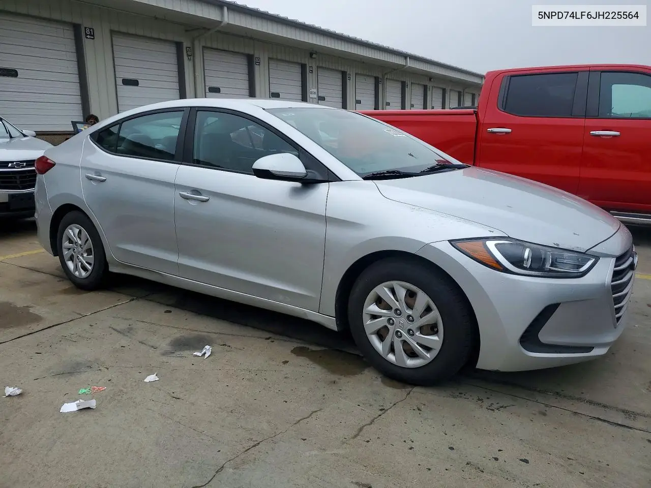 2018 HYUNDAI ELANTRA VIN 5NPD74LF6JH225564 — фото 4