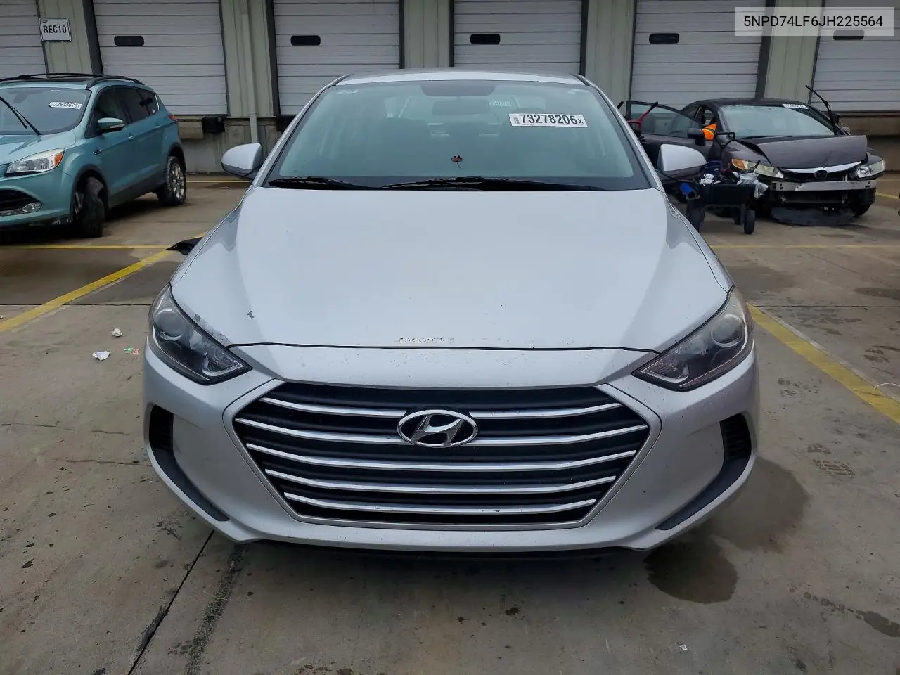 2018 HYUNDAI ELANTRA VIN 5NPD74LF6JH225564 — фото 5