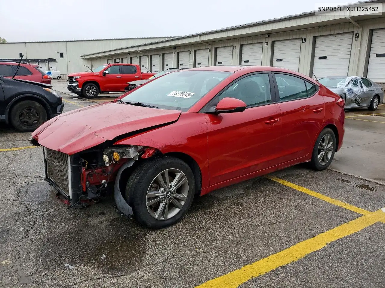 HYUNDAI ELANTRA 2018, VIN 5NPD84LFXJH225452