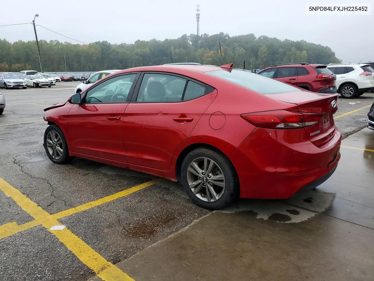 2018 HYUNDAI ELANTRA VIN 5NPD84LFXJH225452 — фото 2
