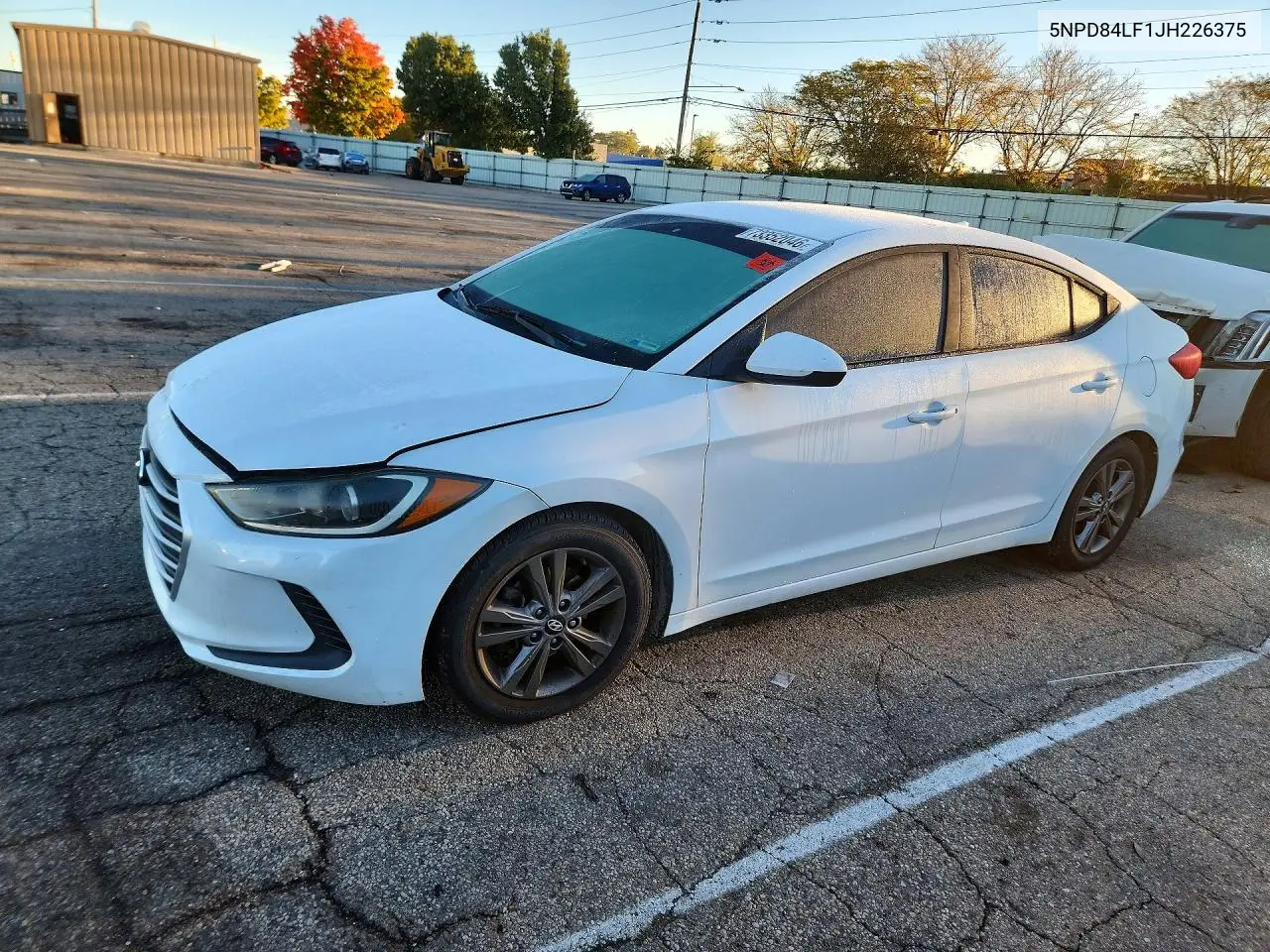HYUNDAI ELANTRA 2018, VIN 5NPD84LF1JH226375