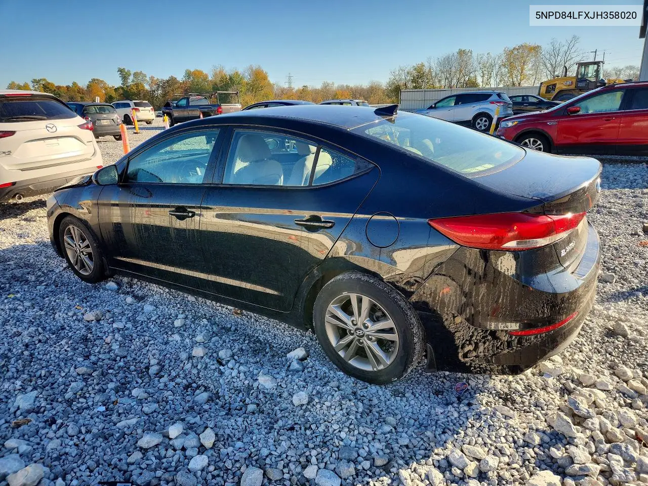 2018 HYUNDAI ELANTRA VIN 5NPD84LFXJH358020 — фото 2