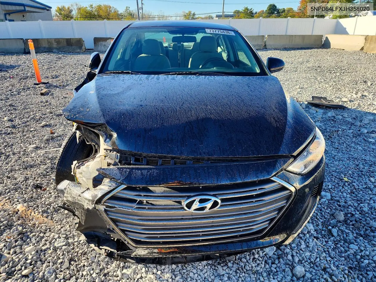 2018 HYUNDAI ELANTRA VIN 5NPD84LFXJH358020 — фото 5