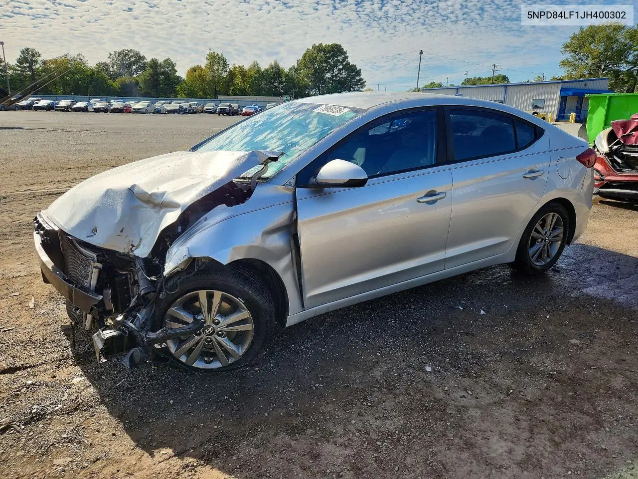 HYUNDAI ELANTRA 2018, VIN 5NPD84LF1JH400302